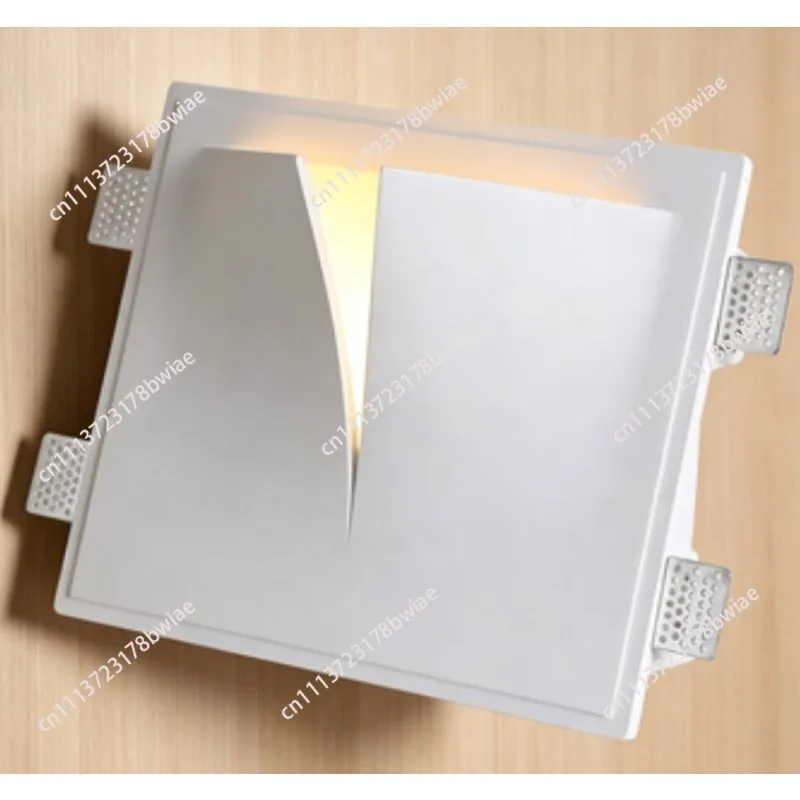 Embedded gypsum wall lamp, living room tv background wall lamp, bedroom bedside corridor art decoration lamp