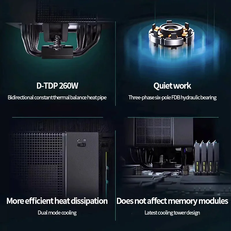 Deepcool Assassin IV 7 rur cieplnych chłodnica procesora TDP 280W dwuwieżowy wentylator chłodzący cichą chłodnicę do Intel LGA1700 20XX 115X AM4 AM5