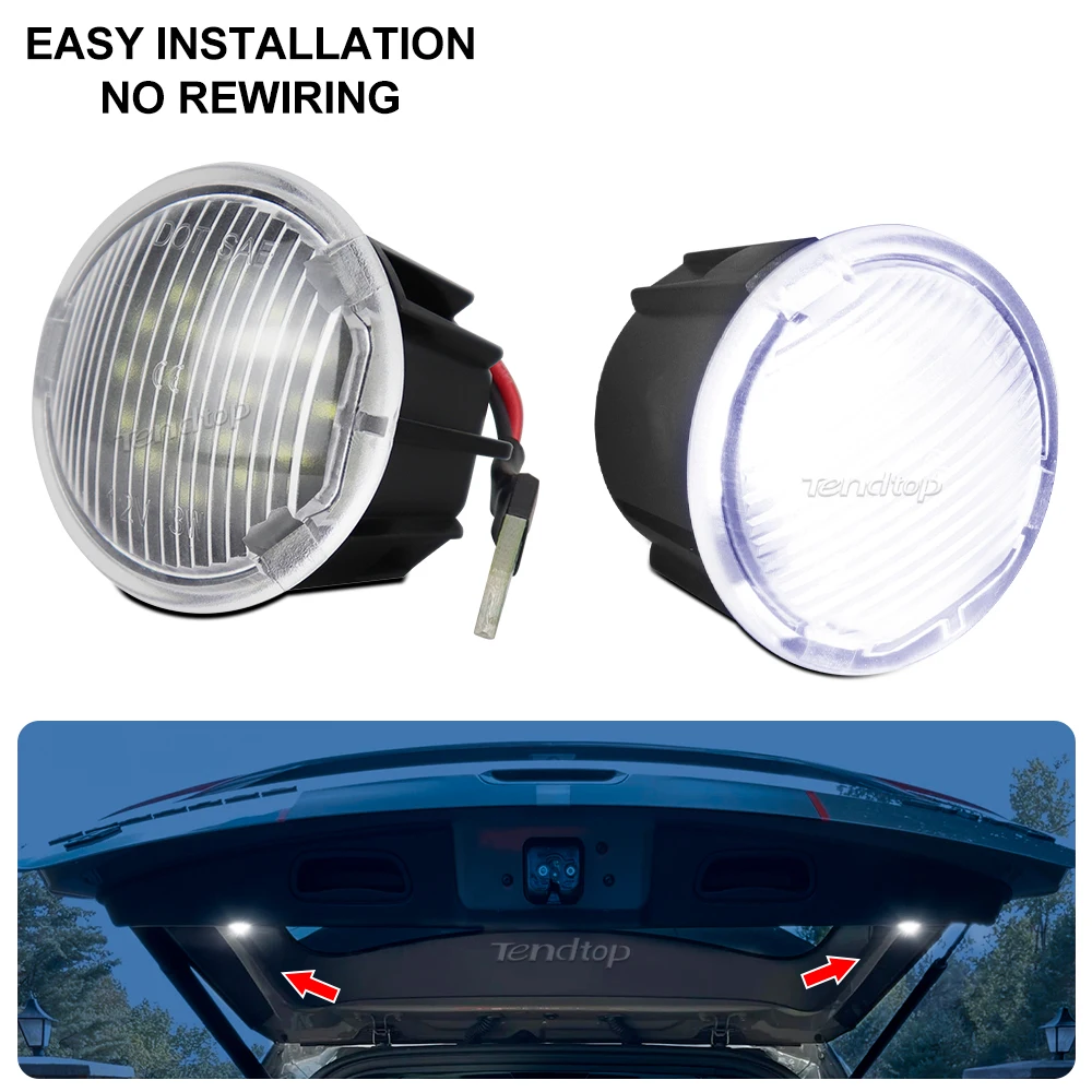2pcs  Luggage Lamp Cargo Trunk Lift Gate Led Lights  For Dodge Durango Jeep Grand Cherokee Commander Chrysler PT