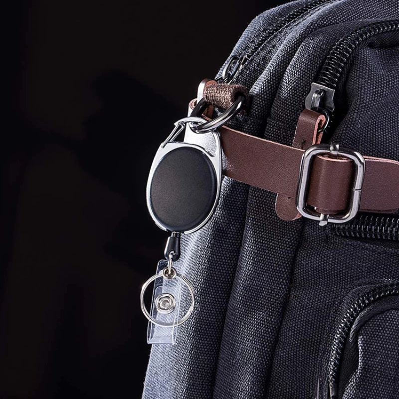 Transparente Kartenfächer, Ausweishalter mit Ausweisrolle, durchsichtige Karten, Aufbewahrungsorganisator, Mitarbeiterpass, Arbeitskartenetui