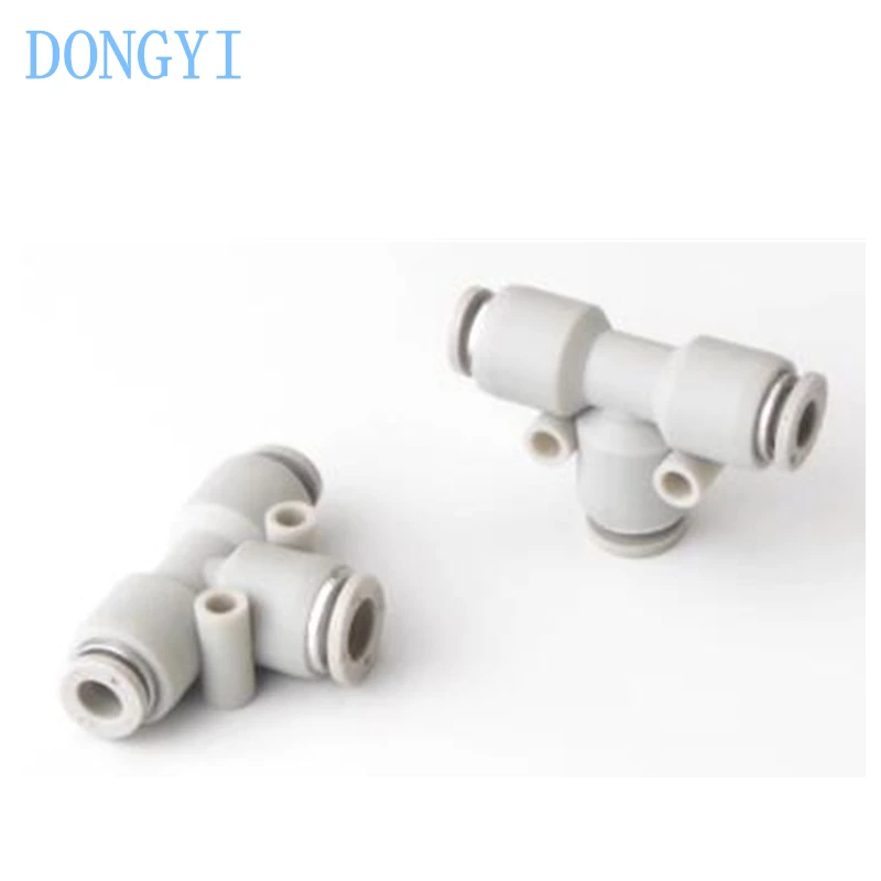 One Touch Fittings Different Diameter Tee PEW PEW6-4 PEW8-6 PEW10-8 PEW12-8 PEW12-10 PEW6-4D PEW8-6D PEW10-8D PEW12-8D PEW12-10D