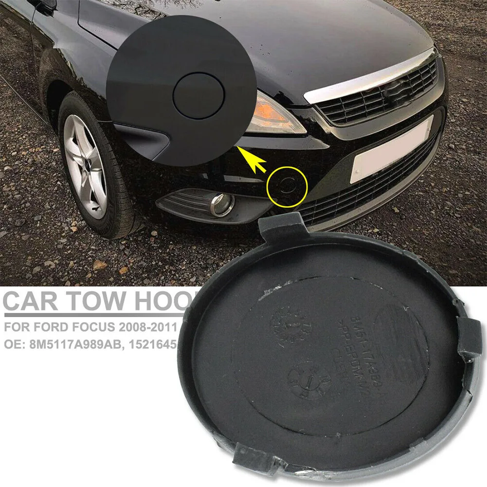 Hook Cover Car Tow Auto Front Bumper 1521645 8M5117A989AA Accessory For Ford Focus Mk2 2008-2011 High Quality New