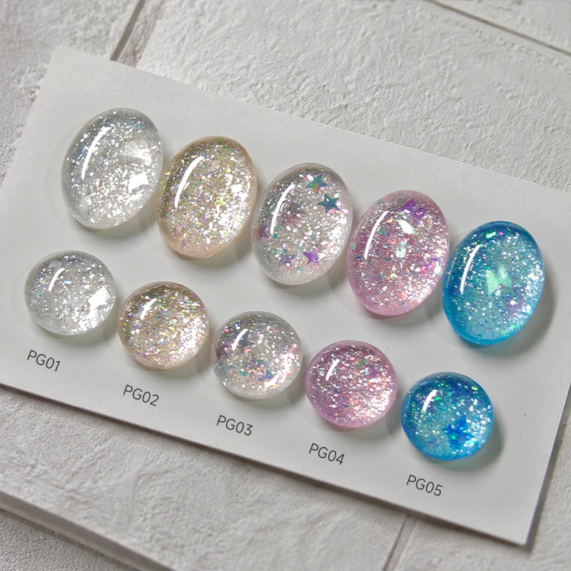 UR SUGAR 5ml Prisma-Glitzer-Gel Reflektierende Flocken Muschel Herz Schmetterling Pailletten Nagelgel Maniküre Soak-Off UV LED Gel Nagellack – Detail 3