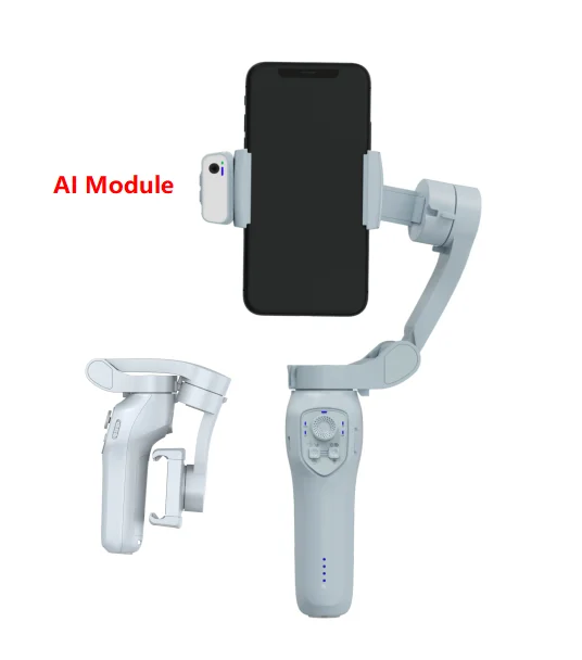 

OEM handheld 3 Axis portable gimbal stabilizer for smart phone mobile action camera with auto face tracking