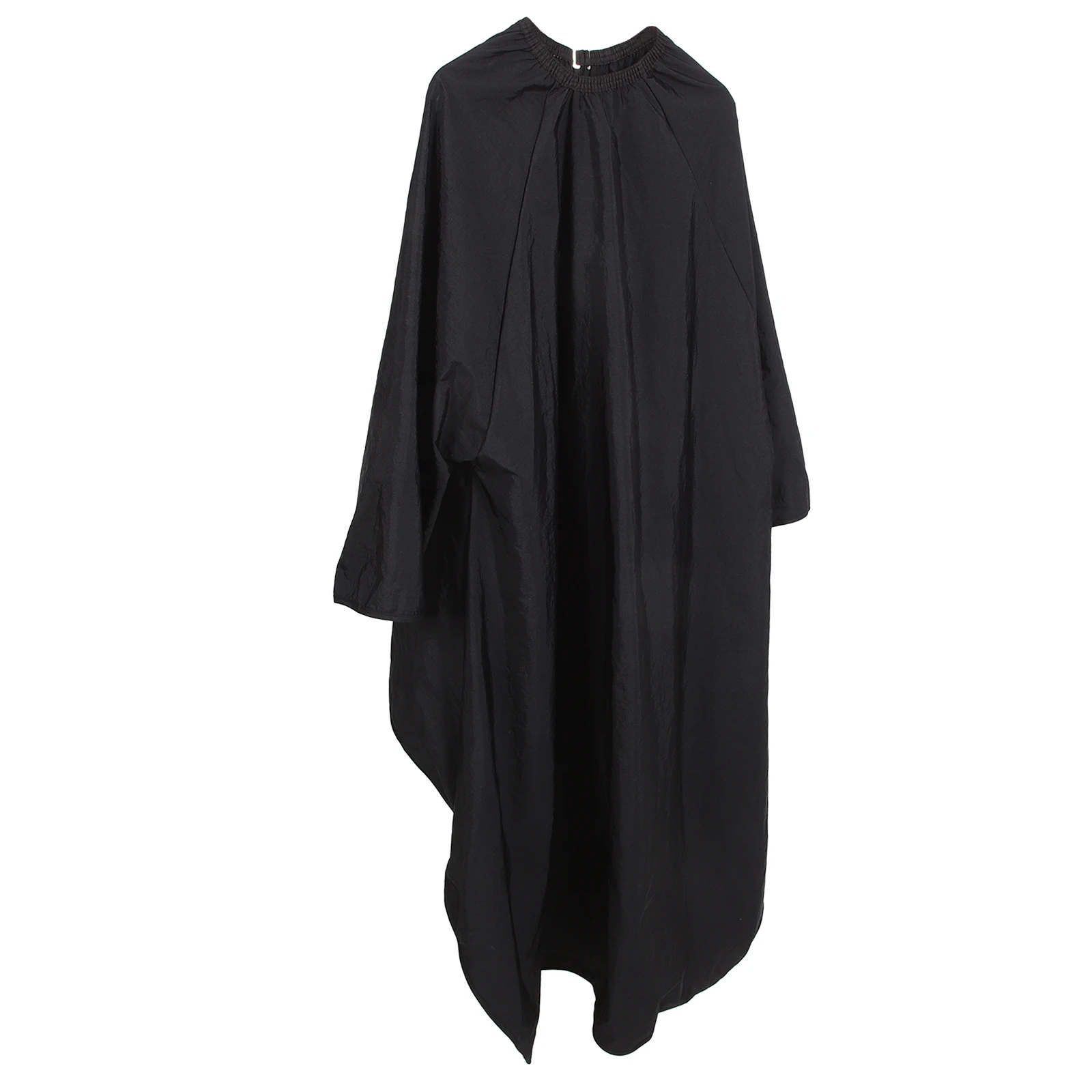 

Sleeve Barber Cape Hair Cutting Cape Salon Use Black Anti Static Non Sticky Large Size Stylist Pongee Cloth