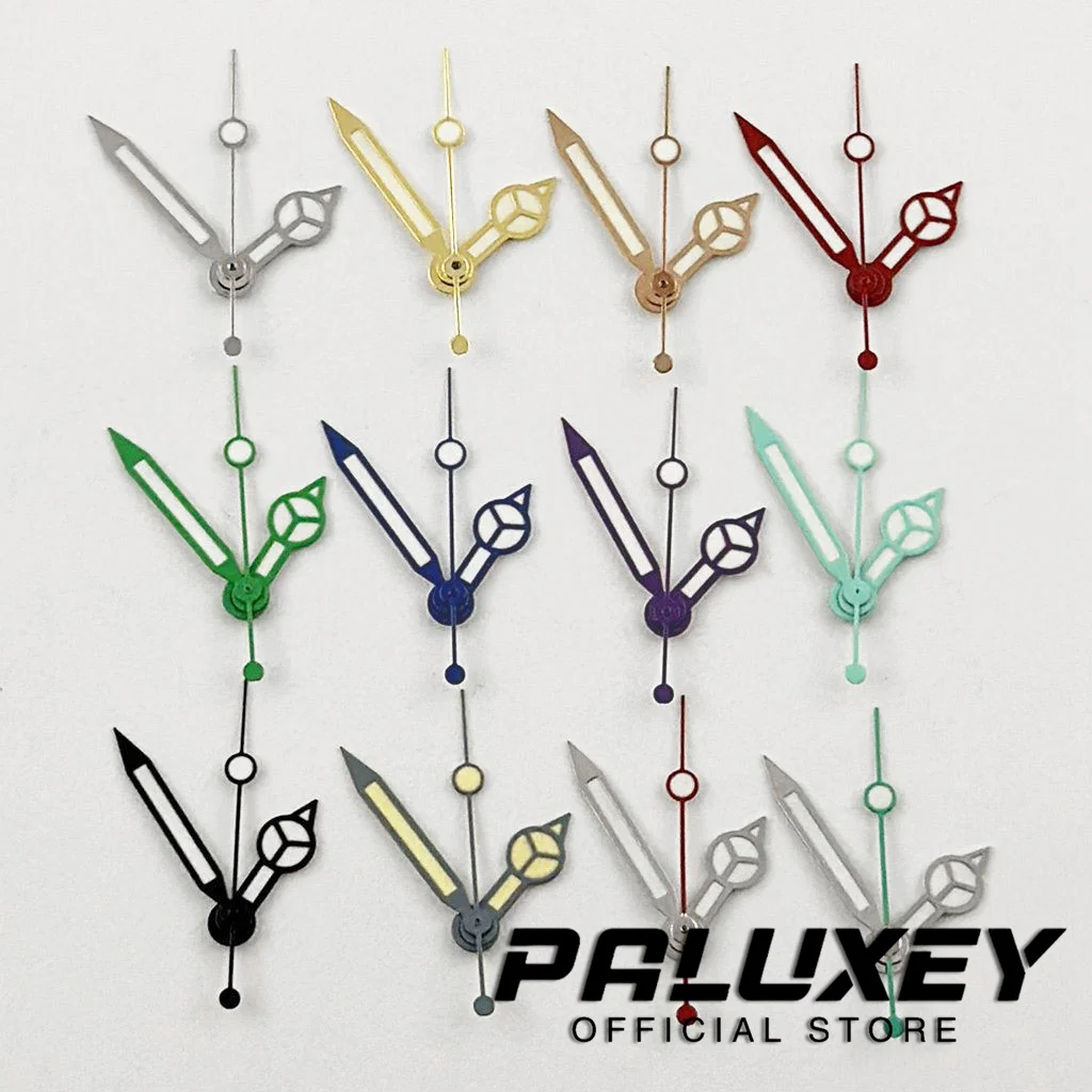 NH35 Ghost Hands Blue Green Red Watch Hands Luminous Suitable For NH35/NH36/4R/7S Movement Watches Pointers