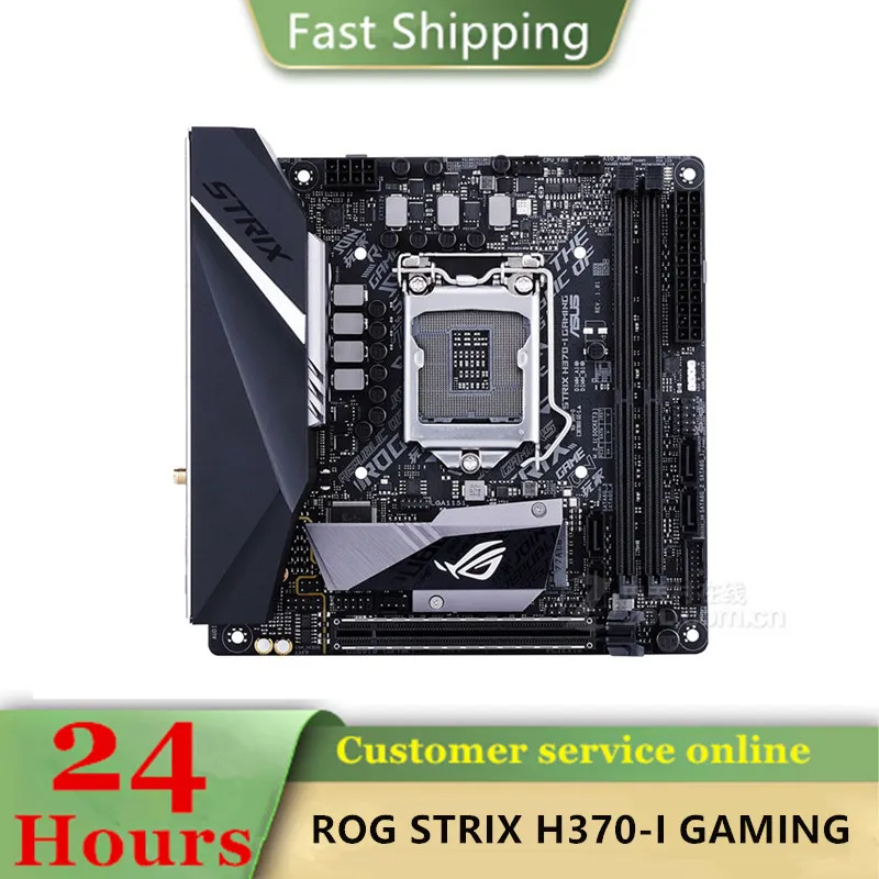 

Игровая Материнская плата Intel H370 ROG STRIX, б/у оригинальная материнская плата LGA 1151 LGA1151 DDR4 32 Гб USB2.0 USB3.0 SATA3, десктопная материнская плата