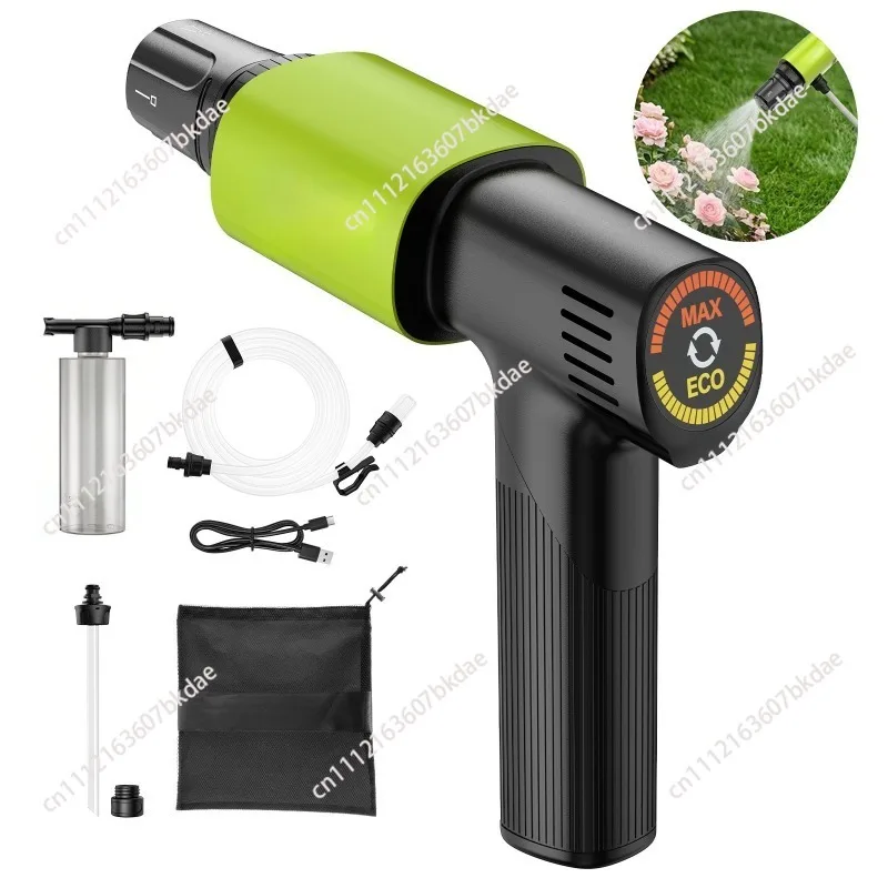 Wireless portable folding handle high pressure cleaner 0.8kg ultra-light body LED light display two-speed adjustment