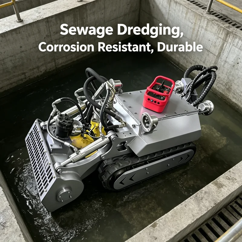 Advanced Submersible Dredging Robot Crawler For Industrial Pond Sludge Removal High Power Remote Control Silt Suction Machine