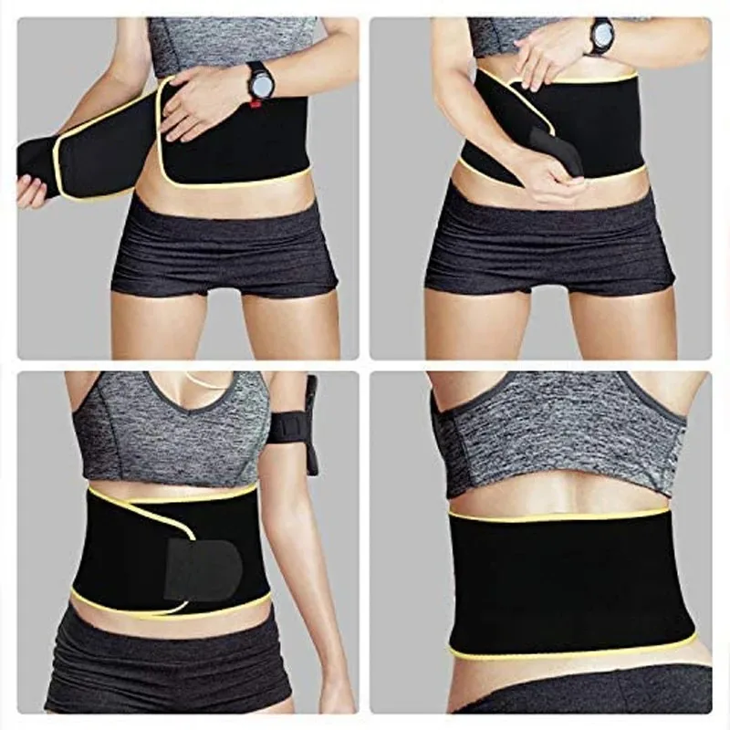 Sweating Belt Fat Burning Waist Protection Fitness Men's Exercise Weight Loss Women's Waist Slimming Abdominal Emptying Running