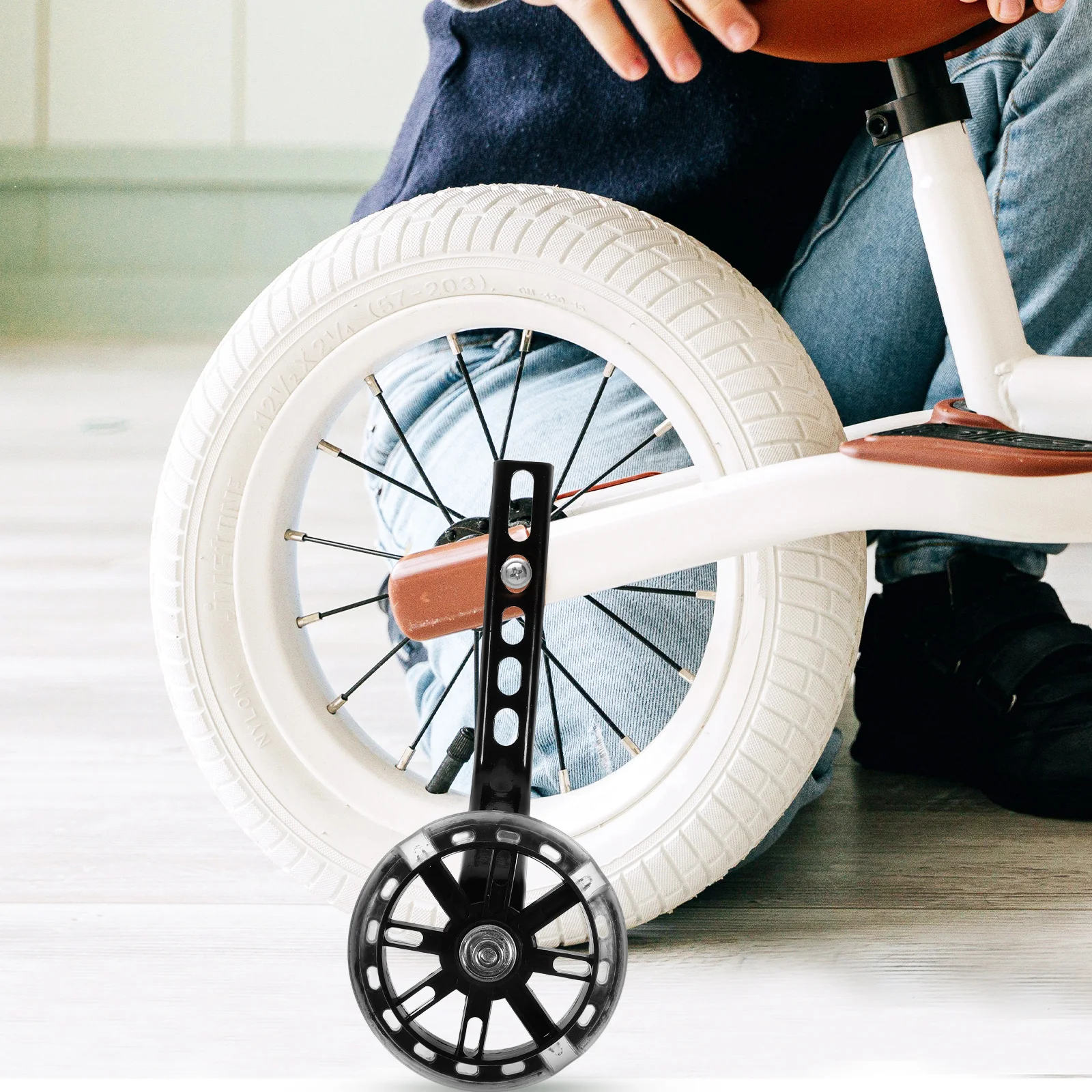 

1 Pair Replaceable Training Wheels Professional Auxiliary Stabilisers For Bike Bicycle Replacement Mute Wheels