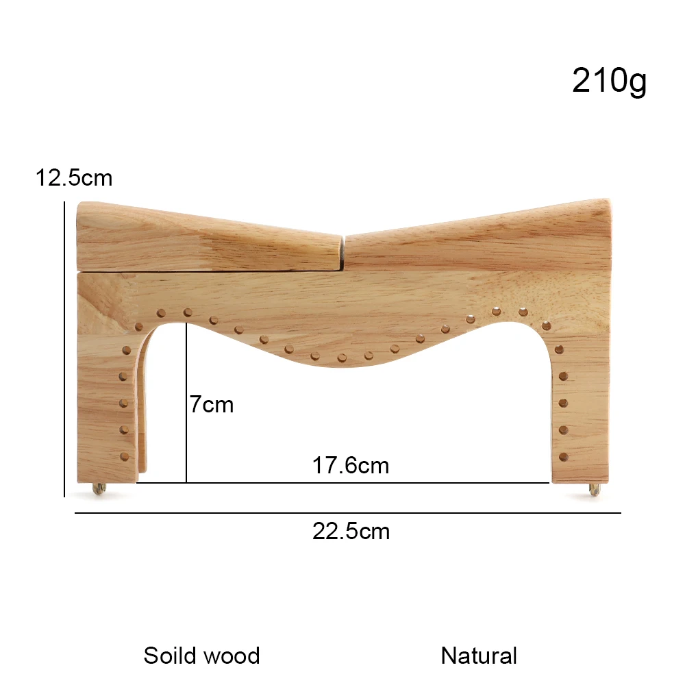 2-5-8-個-25x8cm、225x125cm-手作り木製財布バッグハンドル縫製ハンドバッグクラスプ木製フレームクラッチ財布アクセサリー