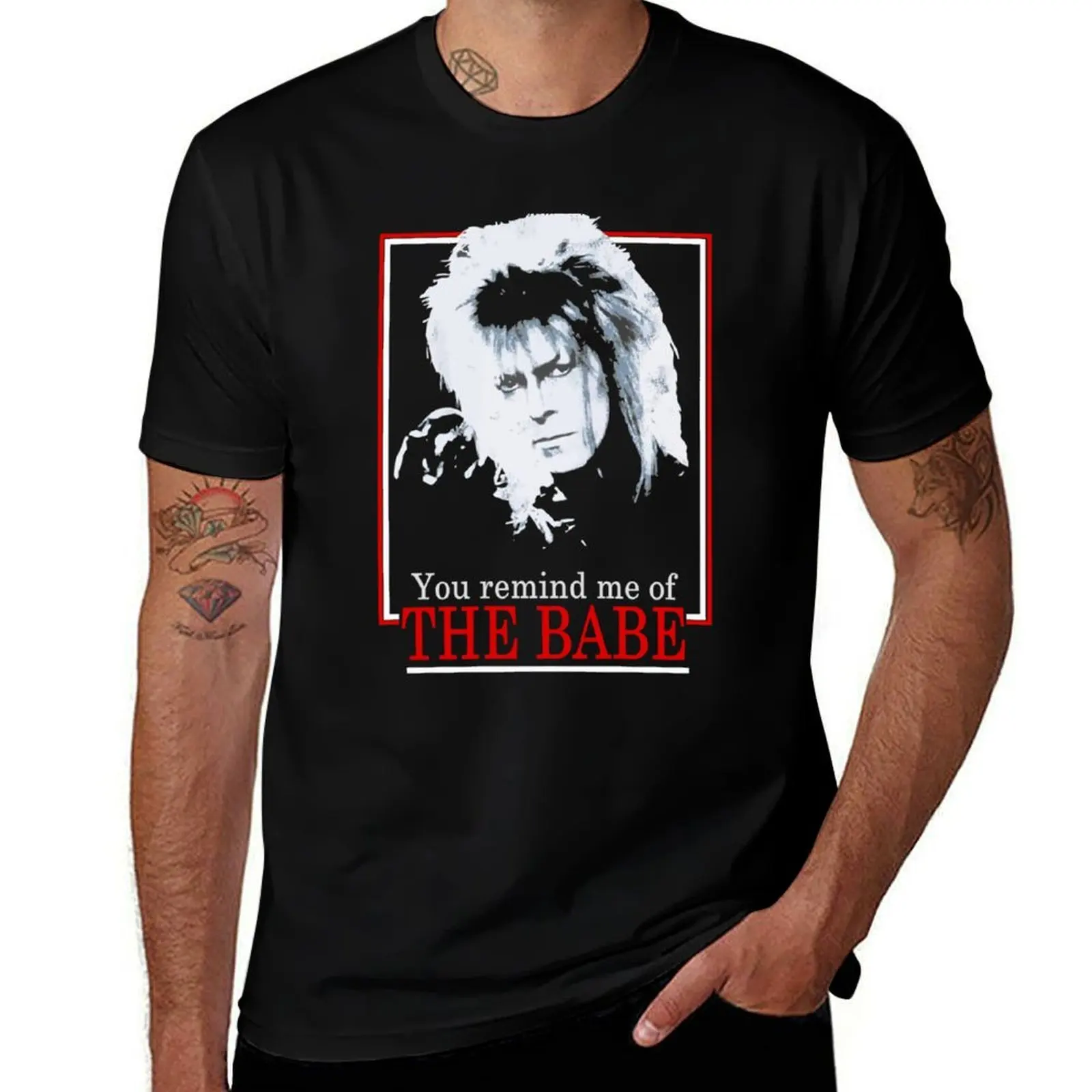 Labyrinth Retro You Remind Me of The Babe 54 T-Shirt Work Comfort T-Shirt for Men