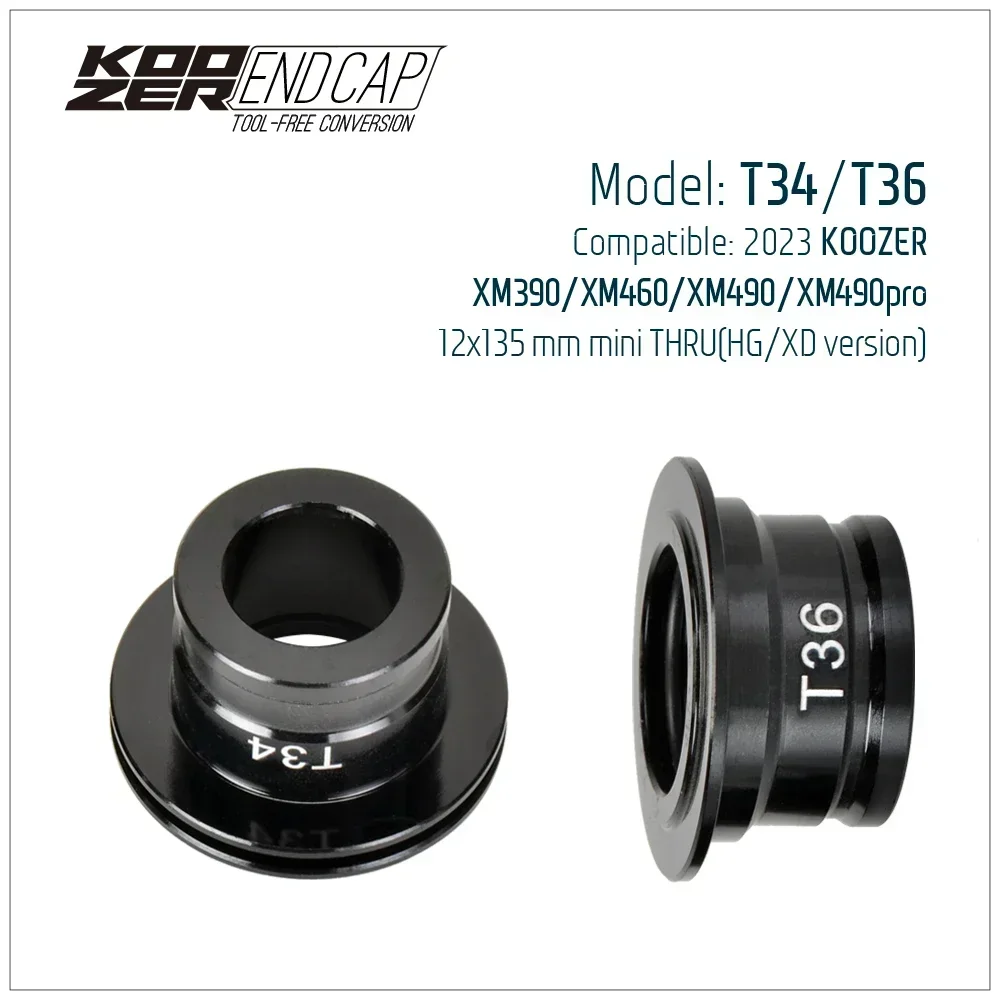 Koozer XM490/460/450 Naben-Endkappen-Adapter: Für 5x100 - 110 * 148, Fahrradzubehör – Detail 10