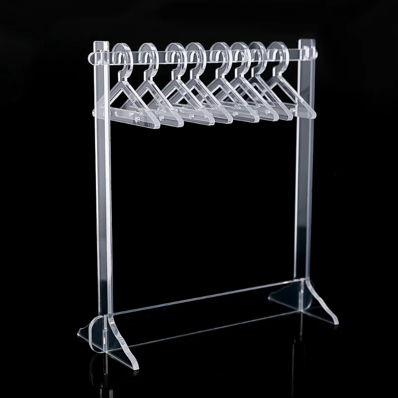 Acrylic Coat-hanger Shape Earring Display Stand for Women Jewelry Pendant Showcase Rack Transparent Earring Board Ear Studs