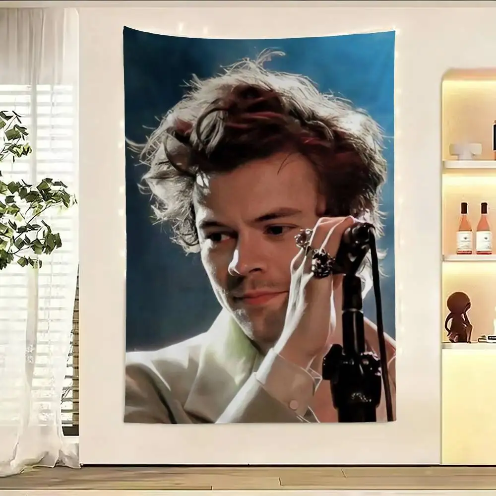 Singer H-HaRRy Music Flags Wall Hanging Background Art Banner for Bedroom Home Outdoor Decor