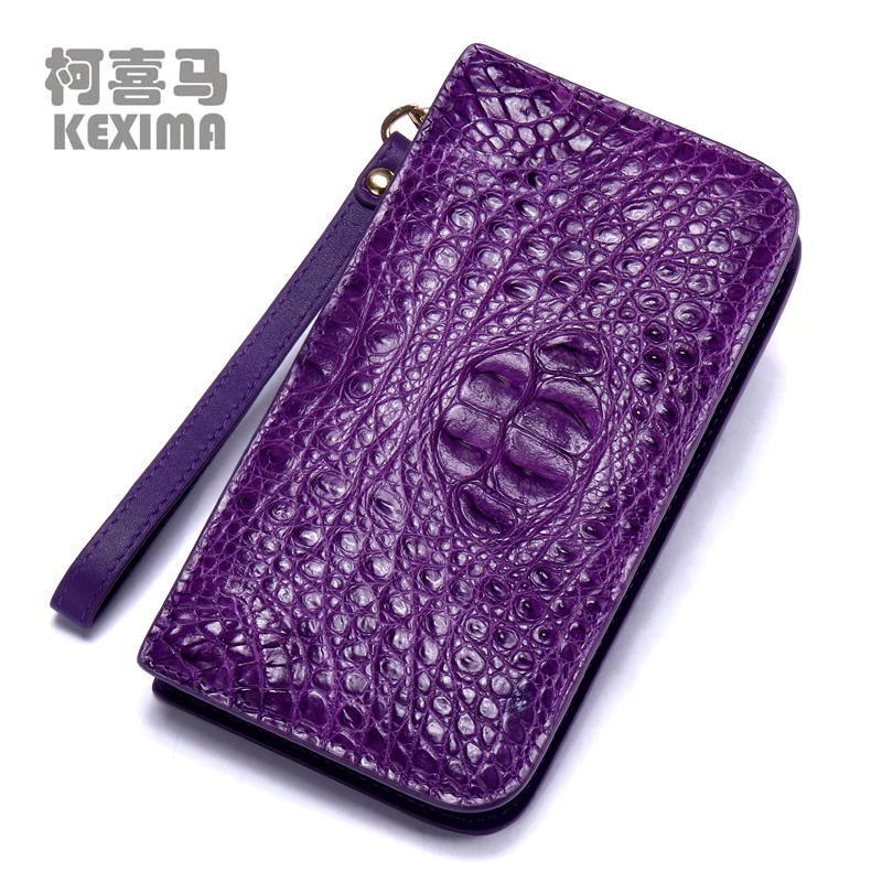 yuanyu new crocodile wallet  female  import  crocodile leather Female bag  long men clutch bag large capacity  crocodile bag