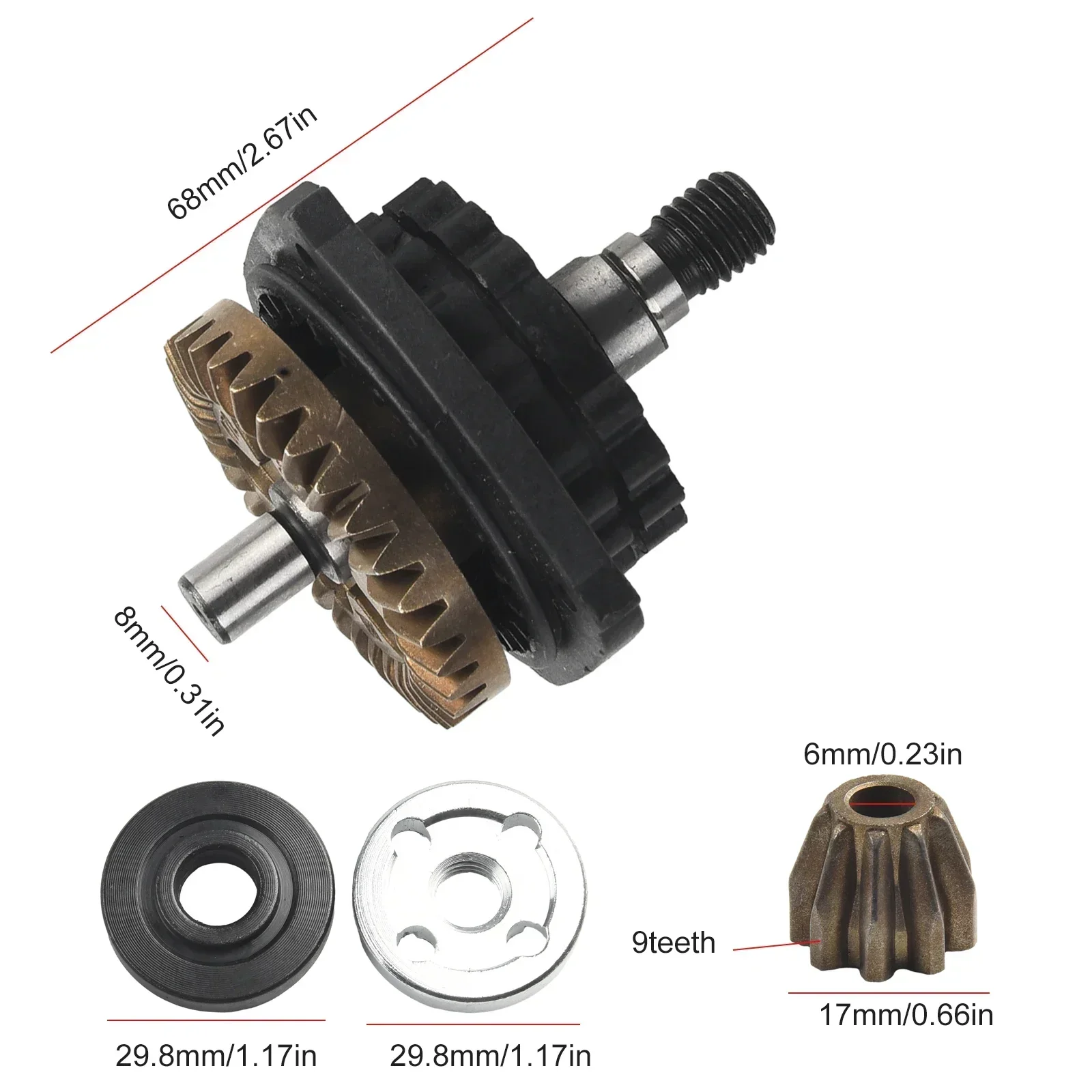 For Bosch TWS6600 GWS6-100 / FF03-100A Angle Grinder 1pc Angle Grinder Gear Assembly Electric Tool Accessories Replacement Parts