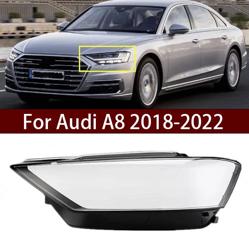 couvercle-de-phare-de-voiture-abat-jour-automatique-coque-de-lentille-capuchons-de-phare-avant-en-verre-pour-audi-a8-a8l-s8l-d5-2018-2019-2020-2021-2022