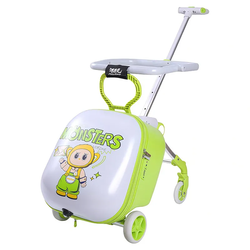

2026 New Removable Fence Suitcase 2-in-1 Children's Trolley Luggage Box Boys and Girls Lazy Parent Walking Scalable Carry-on Bag