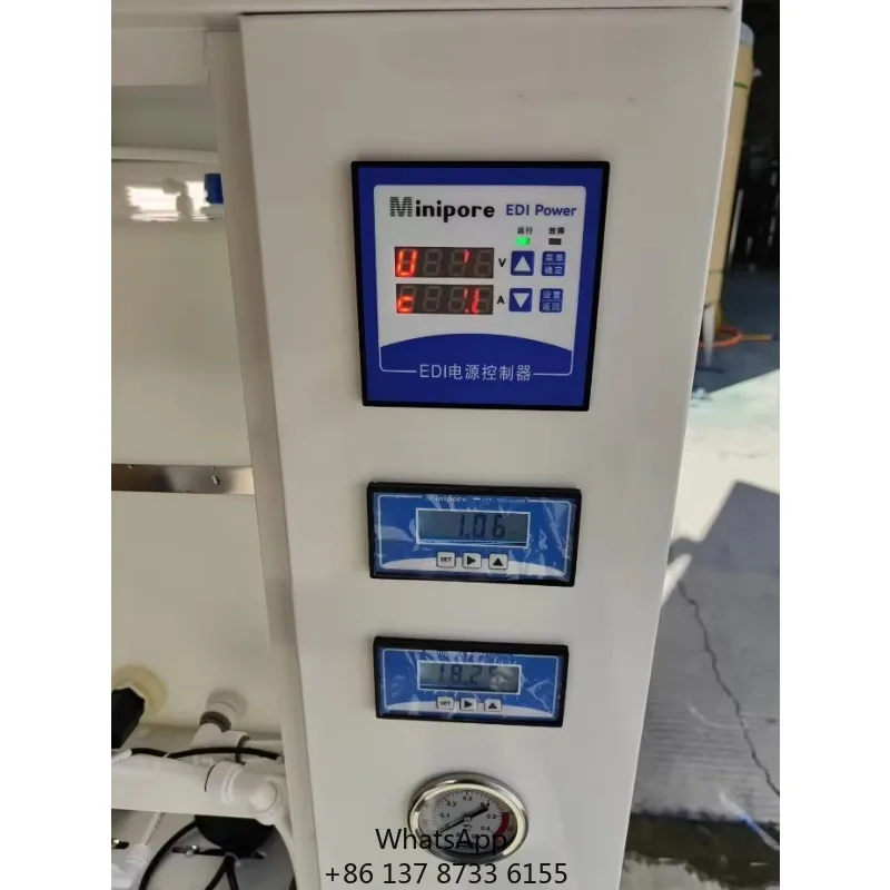 EDI Module & Skid Mounted Host Machine, Custom 500LPH Ultra Pure Water Treatment Plant
