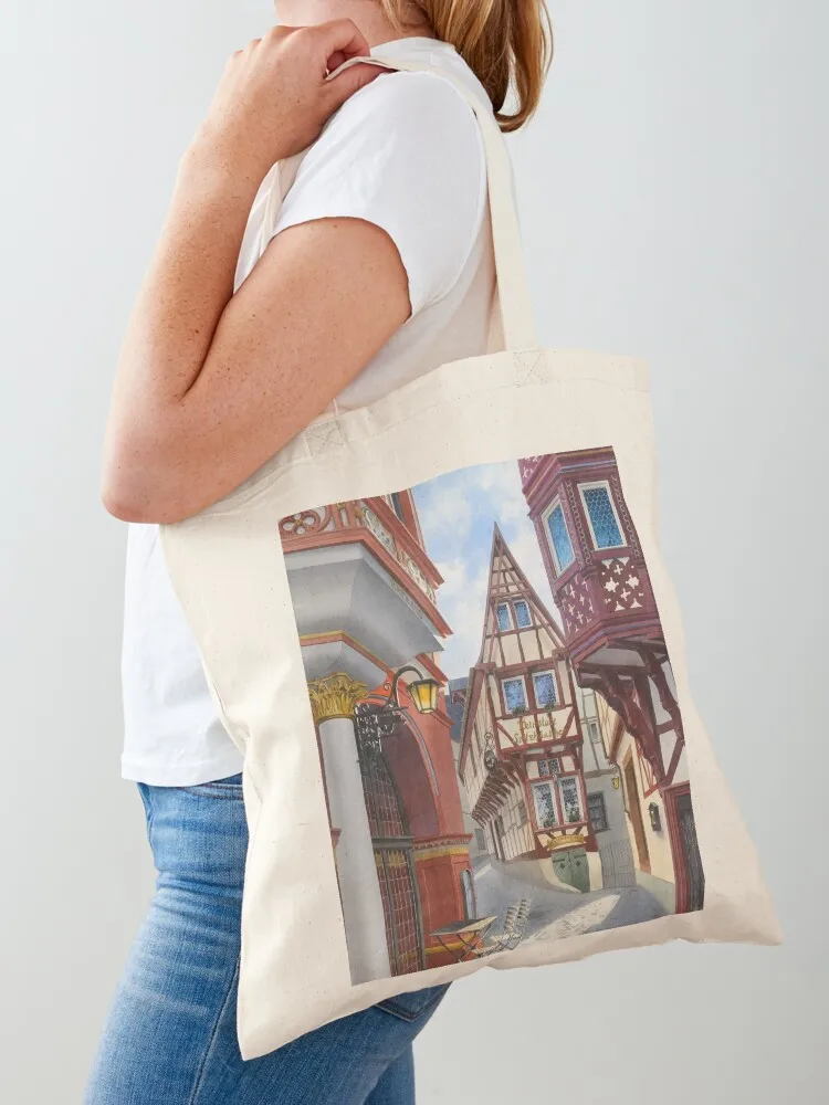 

German fachwerk house in Bernkastel-Kues Tote Bag Women bags cloth bag woman custom fabric bag women