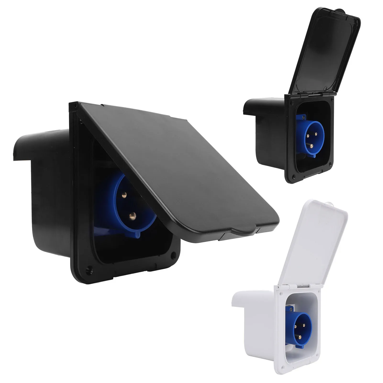 

Вилка питания на берегу, розетка на входе для автофургона, 3-контактная, 32 А, водонепроницаемая розетка с берегом для скрытого монтажа для прицепа на колесах