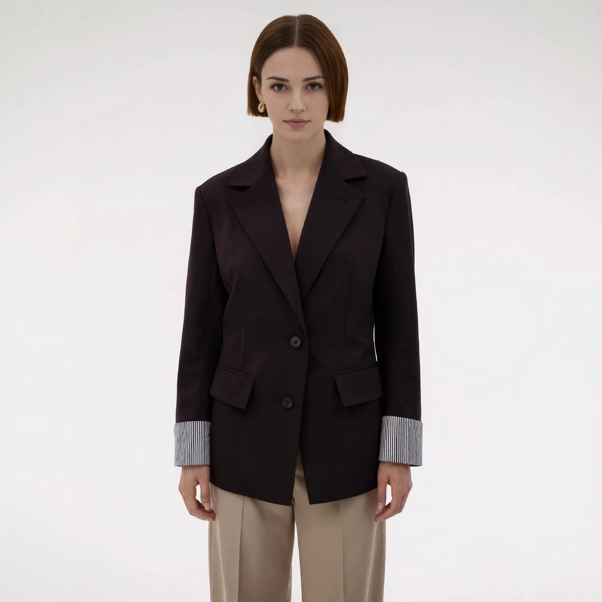 

Настраиваемый универсальный повседневный облегающий женский пиджак в корейском стиле, весенне-осенний легкий элегантный пиджак небольшого размера