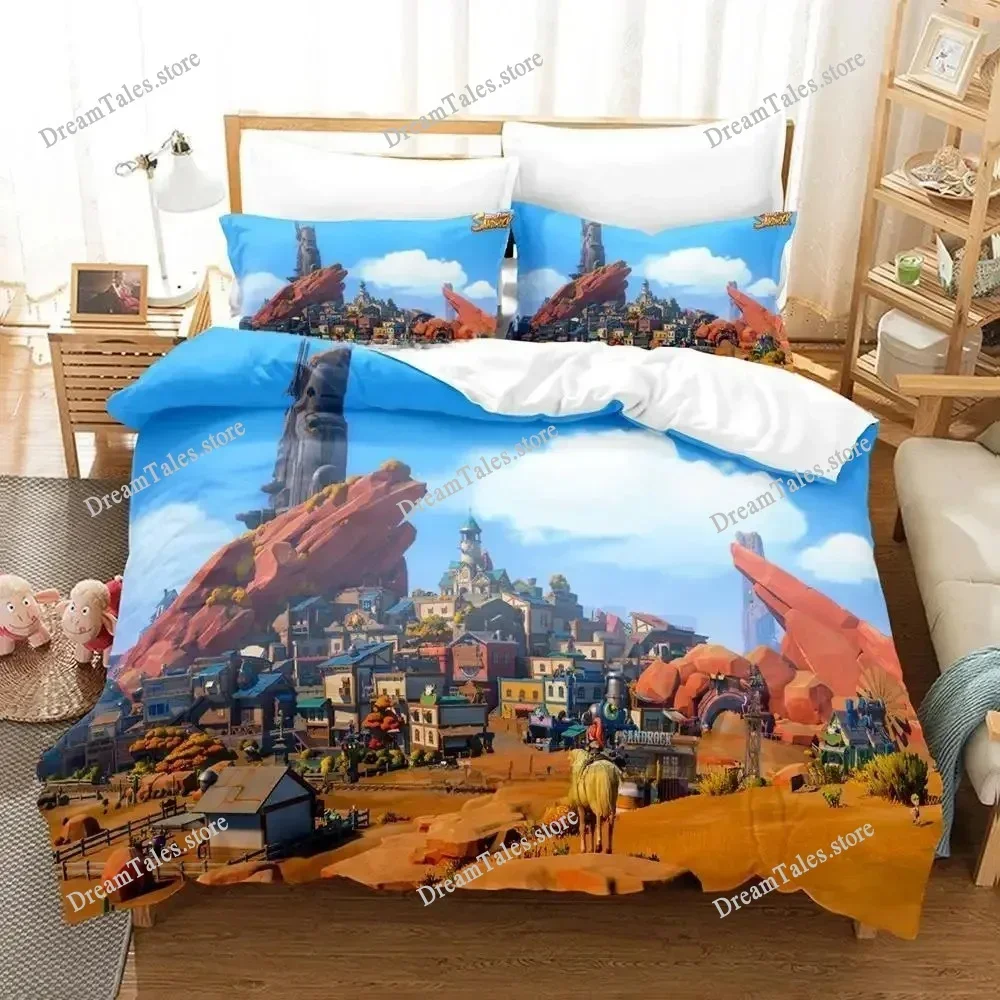 

3d Print Anime Game My Time At Sandrock Bedding Set Single Twin Full Queen King Size Bed Set Adult Kid Bedroom Duvet Cover Sets7
