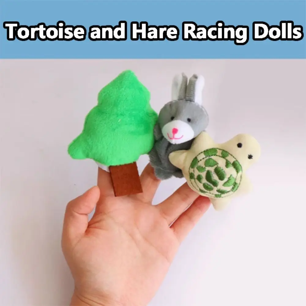 Mini marionnettes à doigt mignonnes, ensemble de contes de fées, animaux de dessin animé interactifs pour 3 pièces/4 pièces, jeu de rôle