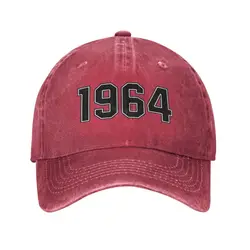 Custom Cool Cotton Born In 1964 Birthday Gift Baseball Cap for Men Women Personalized Adjustable Adult Dad Hat Hip Hop