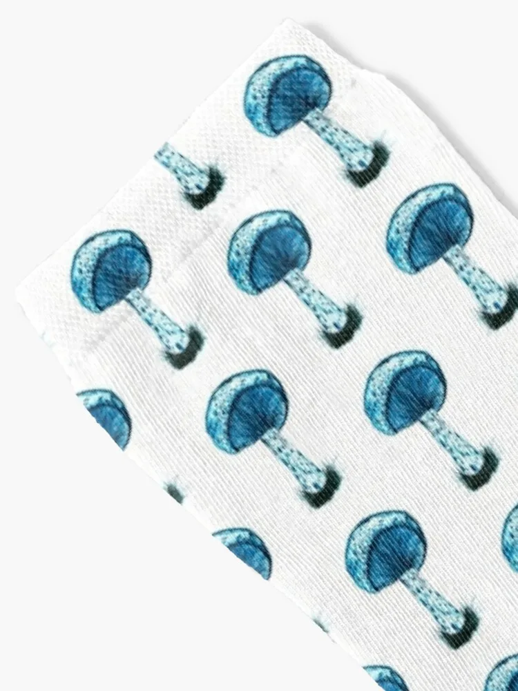 Calcetines de senderismo para hombre y mujer, medias geniales con diseño de setas, Indigo, Lactarius, País de las Maravillas, Invierno