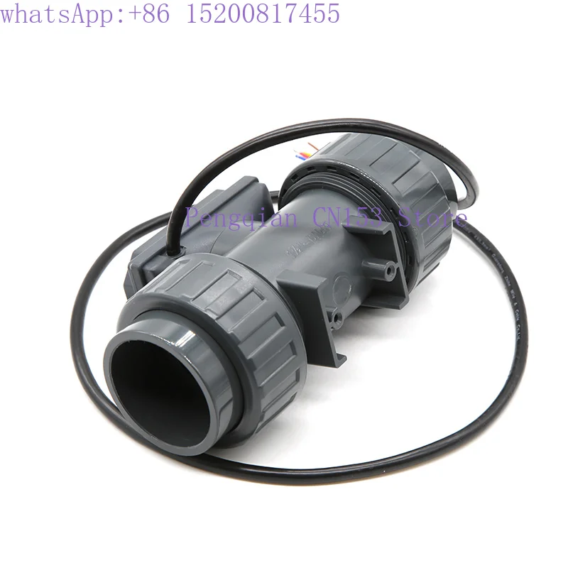 ZJLCD-BT01 Digital Flow Accumulator PVC Water Flow Meter with RS485 Output DN15-DN80 Flange Connected Paddle Wheel Flow Meter