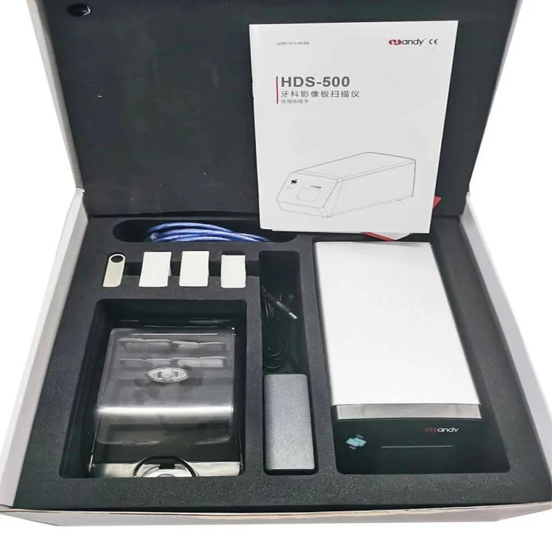 Dental X-ray Intraoral Scanner Digital Imaging Phosphor 4 Imaging Plate Scanner Handy Teeth X-ray Scanner & Processing System