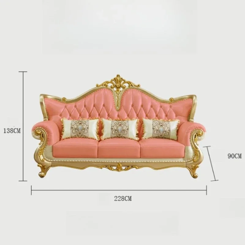 132 Leather Friends Convertible Sofa Bed Nordic Comfy Relaxer Couch Large Pouf Accent Muebles Para El Hogar Furniture Living Roo