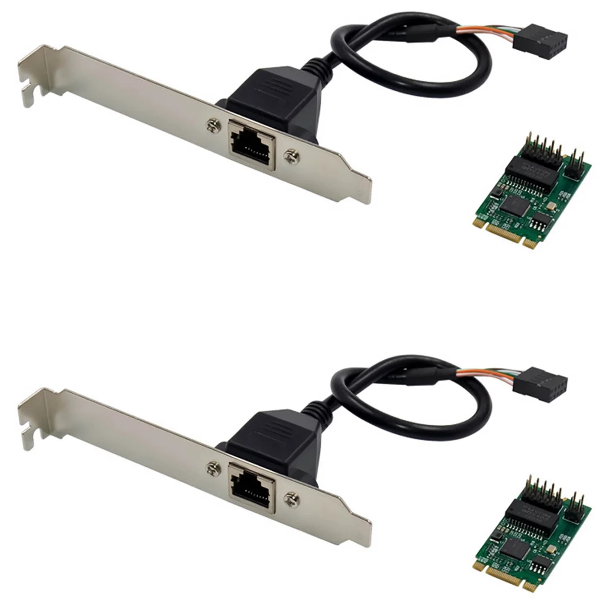 

2X I225-V M.2 B+M Single Port 2.5G Server Network Card I225 B3 Industrial Control Equipment Network Card