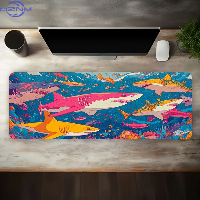 Office Use, Desk Mat, Premium (Material) Office Desk Pad, 1pc Large Size E-Sports Gaming Mouse Pad for Business Meeting, Vibrant