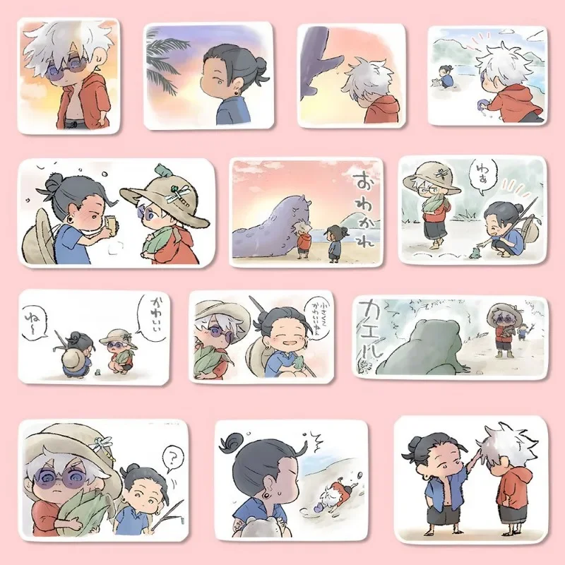 Gojo Satoru Sticker Anime su geçirmez etiket sevimli kırtasiye Kujo Jotaro çocuk okul malzemeleri Getou Suguru zhoushuhuizhan