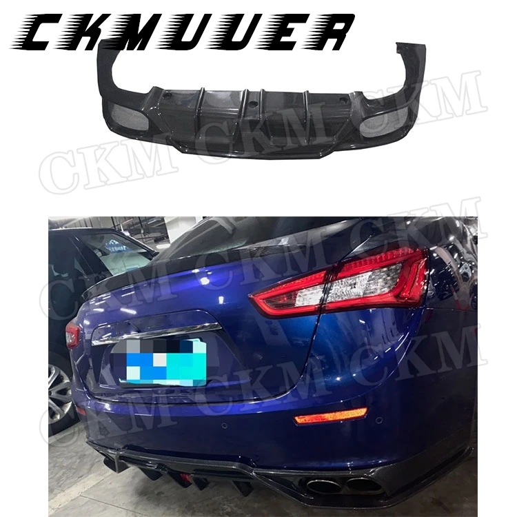 

CKMUUER задний бампер из углеродного волокна, диффузор, спойлер, украшение для Maserati Ghibli 2014-2017, аксессуары для стайлинга автомобилей, комплекты кузова