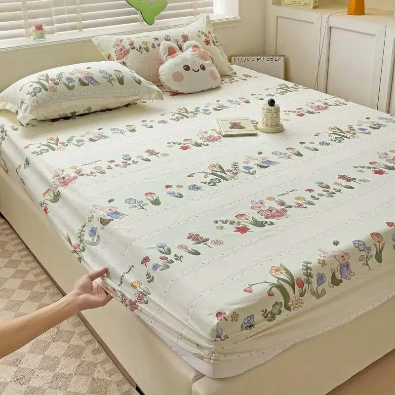 

Simple and Fresh Brushed Bed Sheet, Dormitory Bed Sheet, Single Piece Bed Cover, Anti Slip Mattress, Simmons Mattress,