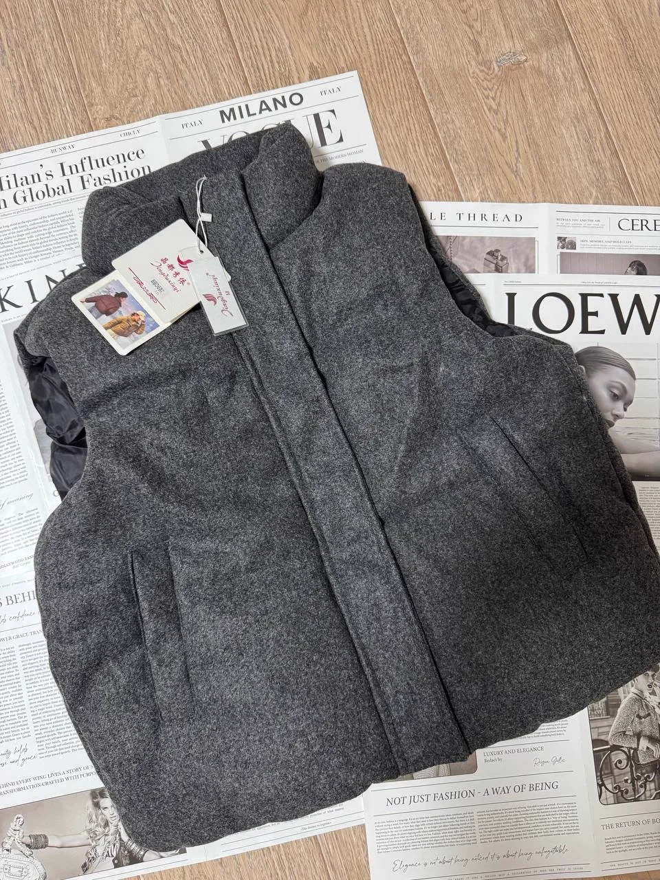 Short Down cotton Vest Women's 2026 Korean Fashion New Stand-up Sleeveless Zipper Student Vest Jacket Black Gray Waistcoat Tide