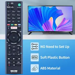 RMT-TX100D Replaced Remote Control Compatible with Sony Smart TV KDL-43W808C KDL-43W75xC KDL-55W755CKDL-50W80xC KDL-50W756C