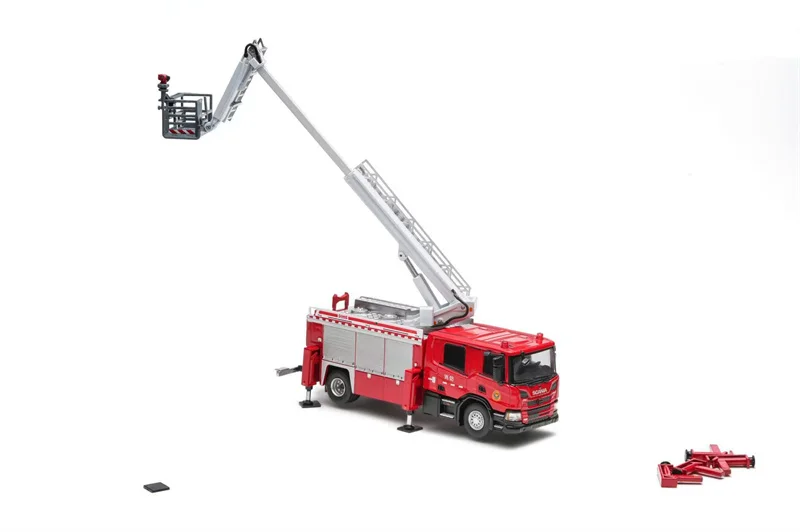 MASDI 1:64 Aerial fire engine / Emergency rescue fire engine Diecast Model Car