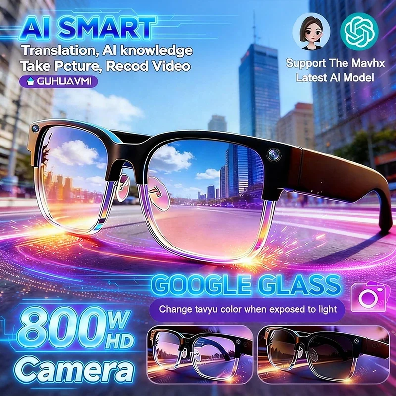 Smart Glasses Lens - 2026New 800W Pixel Camera Smart Glasses