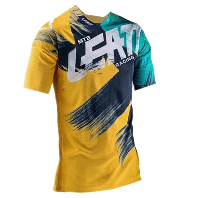 New Style 2024 Men T-shirt Short Sleeve Mountain Bike Jersey Shirt Motocross Oversized Clothing