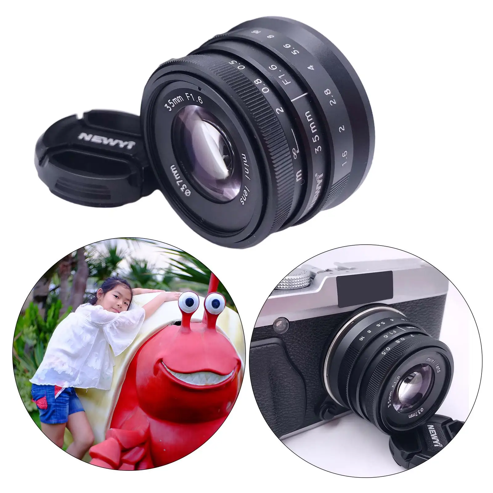 35mm f/1.6 Manual Fixed Lens for X Mount X- X-E3 X-0 X-T1 X-T10