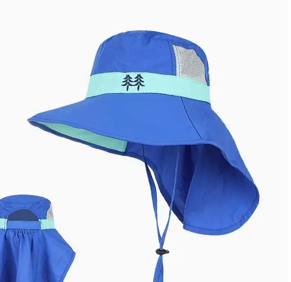 

Kids Sun Hat Foldable Adjustable Breathable Baby Summer Protective Hat Sunshade for Outdoor Beach Hiking Fishing