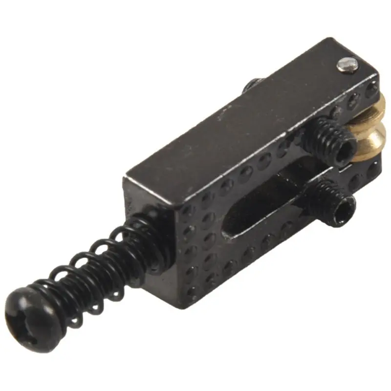 NALFI-18 Roller Bridge Tremolo Saddles With Wrench For Fender Tele Electric Guitar Black