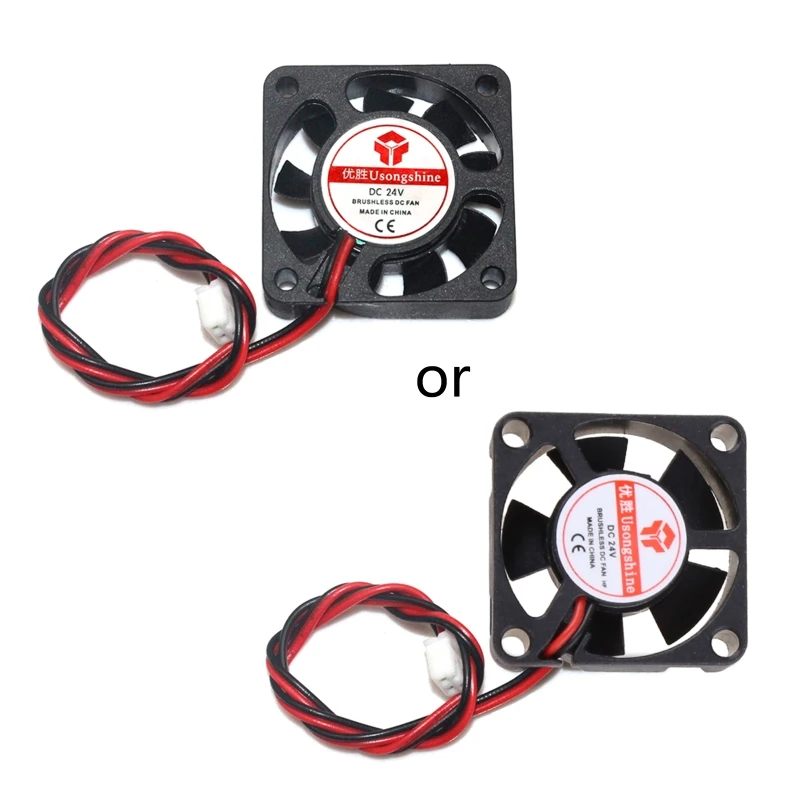 DC 5V/12V/24V Computer CPU Cooler Mini 4010 Cooling Fan 40x40x10mm Small Exhaust Fan for Ender 3 CR-10 3D Printer 27RB