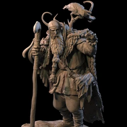 Resin Figure Medieval Prophet 1/24 Scale 75mm Total Height Model Kit Diy Miniatures GK Unassembled and Unpainted Diorama Toys